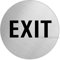 Schild Türschild Exit Edelstahlschild selbstklebend Ø 60 mm Nr.7415