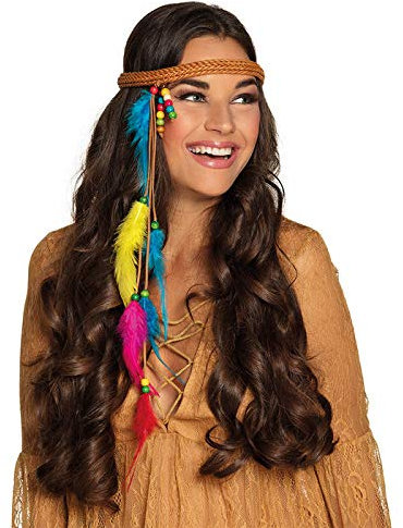 PARTY DISCOUNT Haarband mit bunten Federn