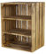 3 geflammte Holzkisten mit 2 Böden Quer 50cm x 40cm x 30cm Regal Holzregal Obstkiste Kiste Weinkisten