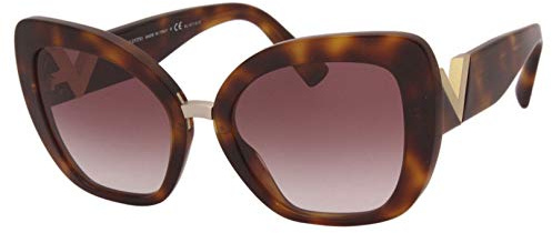 Sunglasses Valentino VA4057 50118H glasses woman color havana lens color purple size 54 mm
