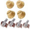 4 Stück Gitarre Potentiometer A500K + B500K, 2 Volume + 2 Tone Guitar Control Knobs für E-Gitarren Bass Zubehör