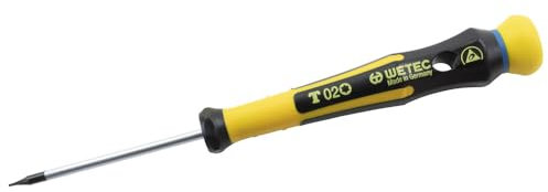 WETEC Torx-Präzisionsschraubendreher, ESD, T2x60 mm, 160 mm (Elektriker-Präzisionsschraubendreher ESD-Torx-Schraubendreher Schraubendreher Schraubenzieher Präzisionsschraubendreher)