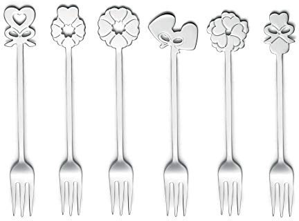 Guzzini Dolce Love Lot de 6 fourchettes en Acier Inoxydable 18/11 Argenté 19