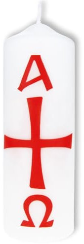 Osterkerze by Fritz Cox® eine christliche Kerze zum Osterfest als Zeichen des Glaubens und des ewigen Lebens (150040)