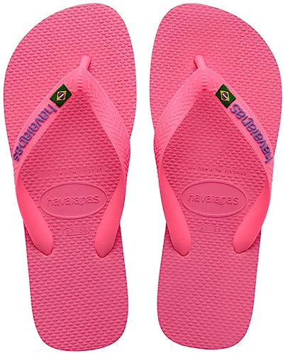 Havaianas Mixte Brasil Logo Tongs, Crystal Rose, 25/26 EU