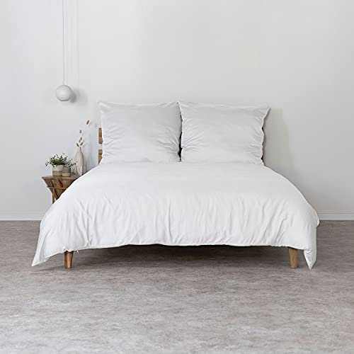 AGA.PIE Bambus Lyocell Bettwäsche-Set 200x200 + 2X 80x80 cm - Weiß, 100% Bio Oeko-Tex 100, für Allergiker, Antibakteriell, Ganzjahres-Bettwäsche, Atmungsaktiv, Geruchshemmend, Besonders sanft