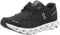 ON Womens Cloud 5 Textile Synthetic Black White Trainers 9 UK