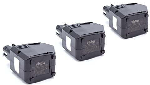 vhbw 3X Batteries Remplacement pour Hilti SBP12, SFB105, SFB121, SFB125, 00315082 pour Outil électrique (2100 mAh, NiMH, 12 V)