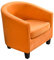 TOPCHANCES 2 Stück Tub Club Stuhlhussen, hohe Stretch-Sessel, Sofa-Schonbezug mit Kissenbezug, Samt-Möbelschutz, weiche Couchbezüge für Esszimmer, Wohnzimmer, Büro, Empfang (Orange)