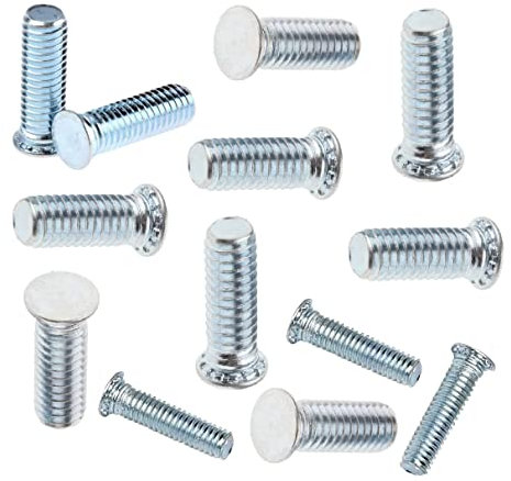 TERF® Viti autofilettanti M8 (8 mm) x 15 mm M8 x 15 mm in acciaio con testa a filo – Confezione da 20