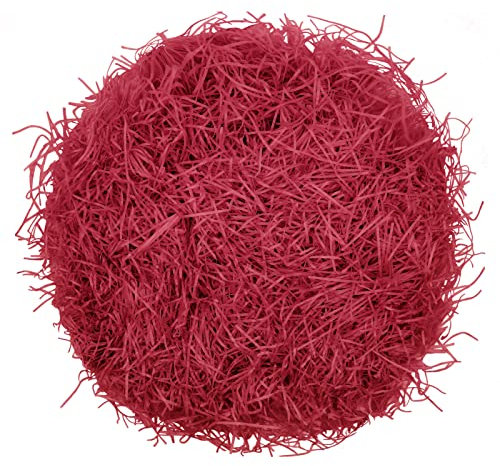 Raffia Füllmaterial Geschenk Hamper Shred Geschreddertes Papier Geschenk Füllung für Party Hamper Füllung und Geschenkverpackung für Geschenkbox Dekorations (Rot)
