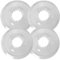Vikiy&Small Baby Protector de radios de bicicleta, 4 unidades, protector de disco para cubo de bicicleta, funda de casete de rueda libre, para radios de daño múltiples de 138 mm