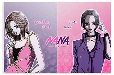 FISH DRAGATE Anime Poater NANA 5 Leinwand-Poster, Wandkunst, Dekoration, Bild, Gemälde für Wohnzimmer, Schlafzimmer, Dekoration, ohne Rahmen, 20 x 30 cm