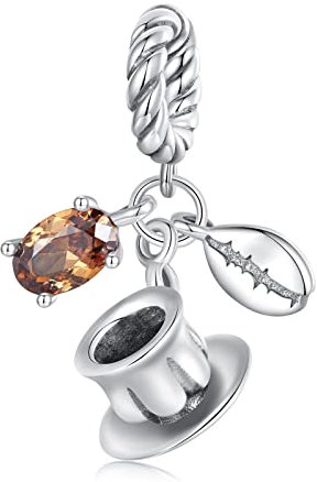 NINGAN Colgante de encanto de pulsera de plata esterlina Diseño original de la taza de café Colgante de joyas de