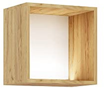 BROMARKT Premium Wandregal 35x35x30cm - Bücherregal Wand - Regal Wand - Hängeregal - Universal- Wohnung Wandregal - Platzsparende Hängeschränke - Floating Shelves - Eiche Craft