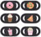 Mizi Webcam Privacy Cover Slide [6 Pack], Cute Camera Blocker Sticker, Protect Your Privacy and Security for Computer, Laptop, Tablets & Phones - Food