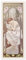 Die Vier Tageszeiten - Nachtruhe Poster von Alfons Mucha 30 x 70 cm Wandbilder Wanddeko