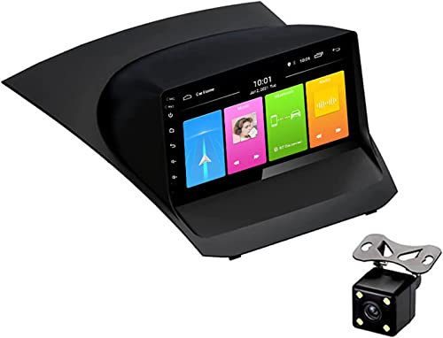 Android 13.0 Ultra-Thin Mainframe Car Stereo for Ford Fiesta 2009-2017 GPS Navigation 9 Inch Touch Screen Multimedia Player Radio Satellite Receiver Support CarPlay Android Auto Mirror Link SWC