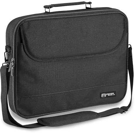 Pedea Laptoptasche 15,6 Zoll (39,6 cm) SMARTLINE Notebook Umhängetasche mit Schultergurt, schwarz