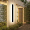 Mikeru 100CM Modern LED Garden Wall Light, 32W 1920LM Long Strip, 3000K Warm White IP65 Rainproof Outdoor Porch Light for Garden Patio Garage
