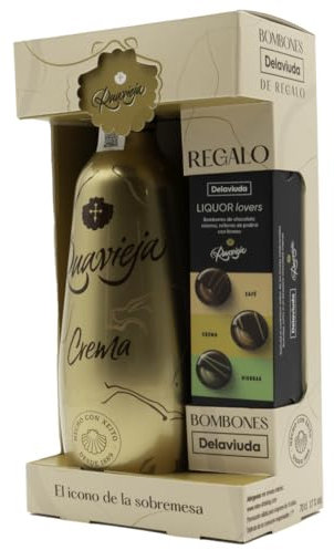 Ruavieja Edición Oro Crema de Orujo con chocolate de regalo - 700 ml