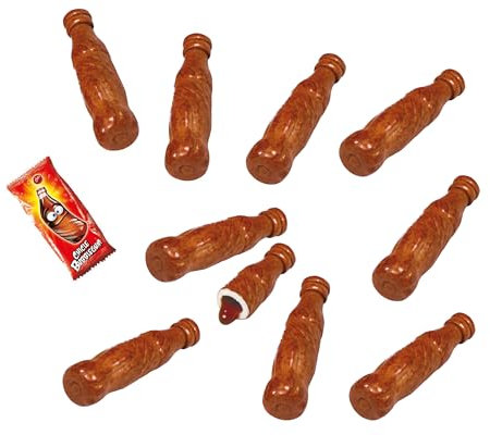 119,80 €/KG Colaflaschen KAUGUMMI 10er PACK Cola Flasche mit flüssiger Füllung Colageschmack