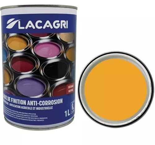 Lacagri Peinture antirouille 3 en 1 - Couche de finition et apprêt - Jaune JCB