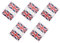 BESPORTBLE Fußball- 5er-pack England-flaggen-tattoos Nationalflagge Sportfan-gesichtsaufkleber Einzigartiges Design