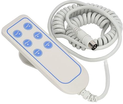 Fdit Controlador de Cama Elevadora, Cable Manual, Regulador de Mano, Cama Ip66, Empuje para Sillas Elevadoras de PVC de 8 Pines