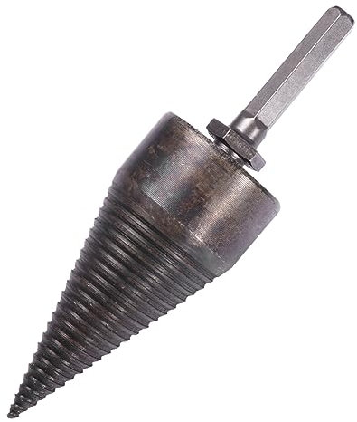 BESPORTBLE Wood Splitting Drill Bits Hexagonal Design Durable Wear-Resistant Black Handle