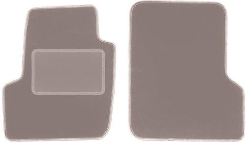 Velours-Fußmatten vorne passend für Jeep Wrangler TJ 1996-2006, Beige, LUX