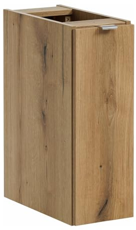 Lomadox Badezimmer Unterschrank 20cm, Eiche, geringe Tiefe (39cm)
