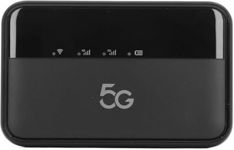 Mobiler 5G WLAN Hotspot, Tragbares 5G Dualband WiFi6 Hotspot Gerät mit Nano SIM Kartensteckplatz, Unterstützt 16 Geräte, WLAN Router Typ C, Aufladen für Unterwegs