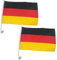 Murago - 2er Set Autofahne Deutschland ca.30x20cm - Flagge Fußball Fanartikel Auto Deko EM Fahne für Autofenster
