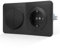 CNBINGO Enchufe Schuko e interruptor de luz con garras – Enchufe de pared con seguridad para niños – Interruptor basculante de 2 vías de 1 vía con materiales ignífugos de PC – negro