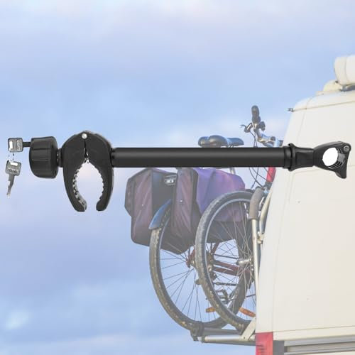 Fahrradhalterung, Rahmen-haltearm für 3. Fahrrad, Fahrradträger Fahrradhalter Befestigung, Sicher verschlossen und diebstahlsicher auf Reisen.