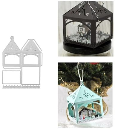Laterne Box Stanzschablonen Halloween Weihnachten Stanzen für DIY ScrapBooking Album Dekorative Papier Handwerk und Karten Herstellung