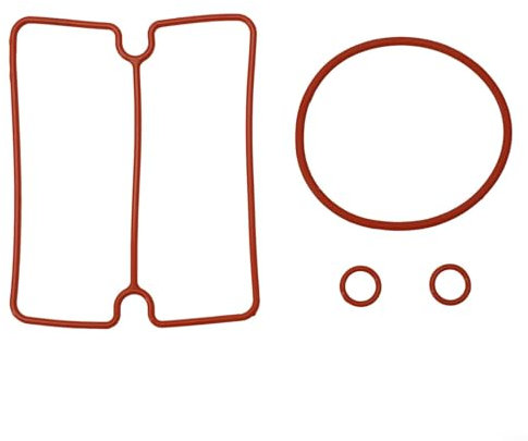 Zilimontt 4 anillos de sellado de goma de nitrilo para cabeza de cilindro de compresor de aire de aceite, junta tórica de compresor de aire acondicionado de coche, para reparación de automóviles