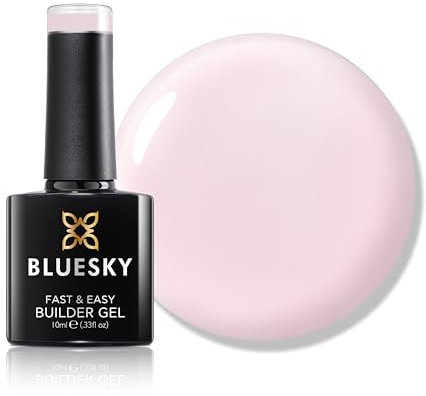 Bluesky Fast & Easy Builder Gel 10ml, Mauve Mist, Nail Strengthener and Extender for Long, Strong Nails & Nail Extensions, Professional, Salon & Home Use, Requires Curing Under LED UV Nail Lamp