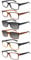 ZONLON 6 Pack Reading Glasses for Men Women Blue Light Blocking Lightweight Black Computer Readers with Spring Hinges (6 mix color-2, 2.5, x)