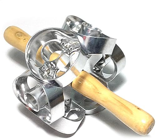 Donut Cutter,Mold for Baking,Round Dough Shapers,Aluminum Alloy Revolving Cake Cutter, Mold with Handle,Revolving Dough Tool,Machine Pastry Dough Baking Roller Kitchen Cooking Tools,Highly Efficient