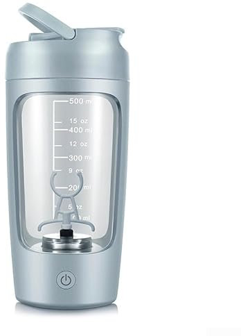 Shaker elettrico portatile per mescolare rapidamente frullati, frullati proteici e molto altro ricaricabile e comodo (blu)