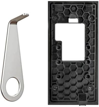 Blmirror Ring-Türklingelhalterung Ohne Bohren für Batteriebetriebene Ring-Türklingel (Version 2024), Selbstklebende Halterung für die Türklingel-Montageplatte