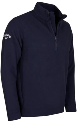 Callaway Golf Mens Long Sleeve Waffle Sweater - Peacoat - XXL