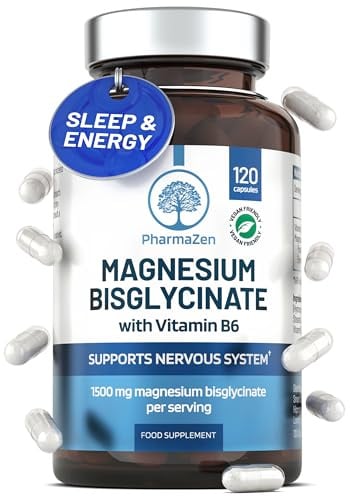 Magnésium Bisglycinate 300 mg + Vitamine B6 - Sommeil, Stress, Fatigue