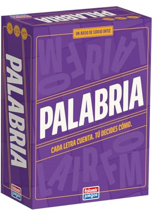 Falomir PALABRIA – Juego de Cartas de Palabras y Creatividad | Juego de Mesa de Ingenio Lingüístico | 2-8 Jugadores | +14 Años | Juego Educativo y Estratégico