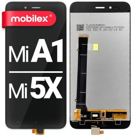 MOBILEX® Pantalla LCD para Xiaomi Mi A1 / Mi 5X (Negro) | Display + Táctil | Resolución Original | Sin Marco | Repuesto OEM