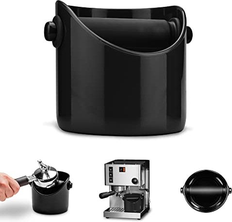 Dreamfarm GRINDENSTEIN Abklopfbehälter für Siebträger | für 6-8 x abklopfen | Spülmaschinenfest | BPA-freier Abschlagbehälter für Siebträger | Barista Zubehör | Kaffeesatz Abschlagbehälter