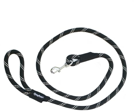 ZippyPaws Climbers Mountain Climbing Rope Dog Leash (Black, 6-Feet) – Dog Lead