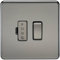Knightsbridge SF6300BN Screwless 13 A Switched Fused Spur Unit, Black Nickel